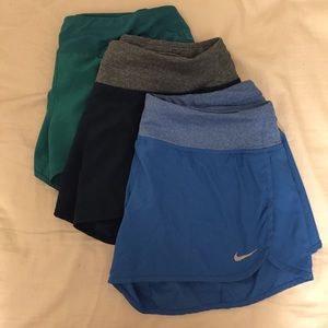 Women’s Nike shorts medium running 3 pairs